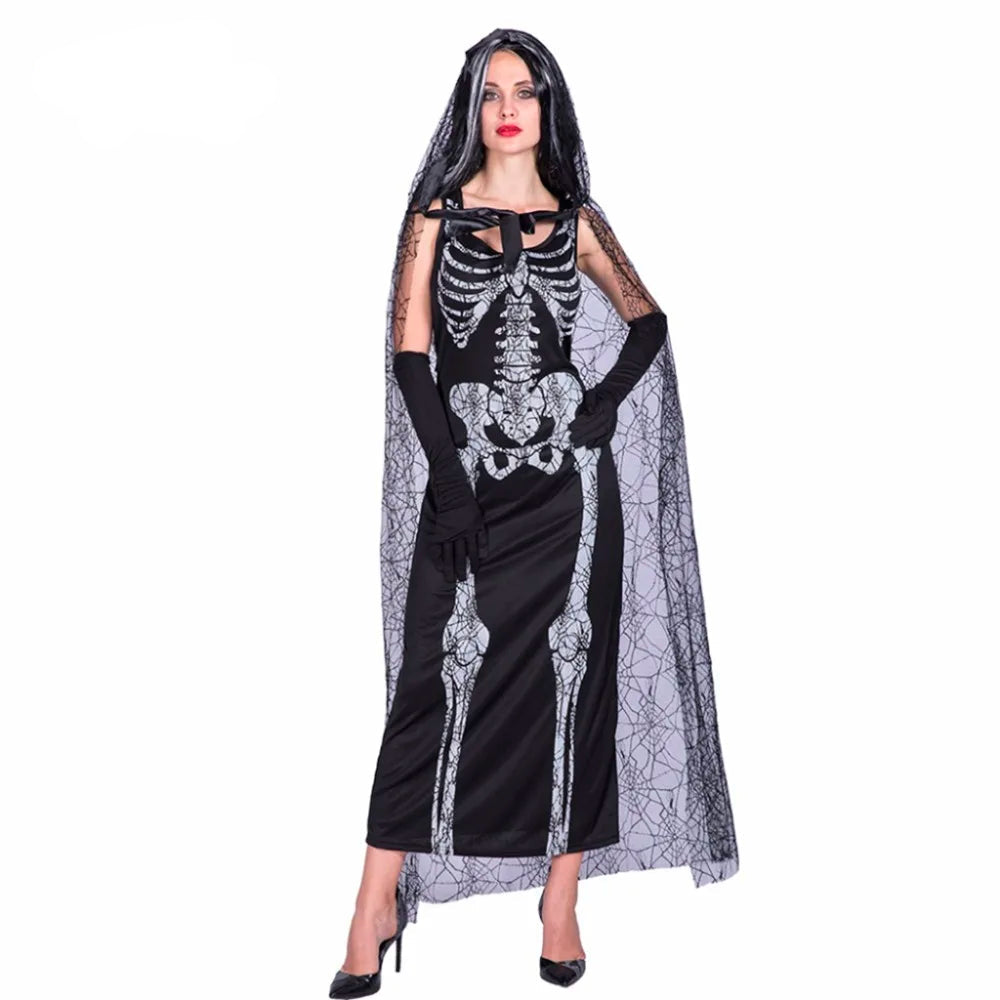 Women’s Spider Web Skeleton Halloween Costume