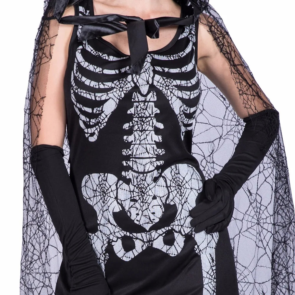 Women’s Spider Web Skeleton Halloween Costume