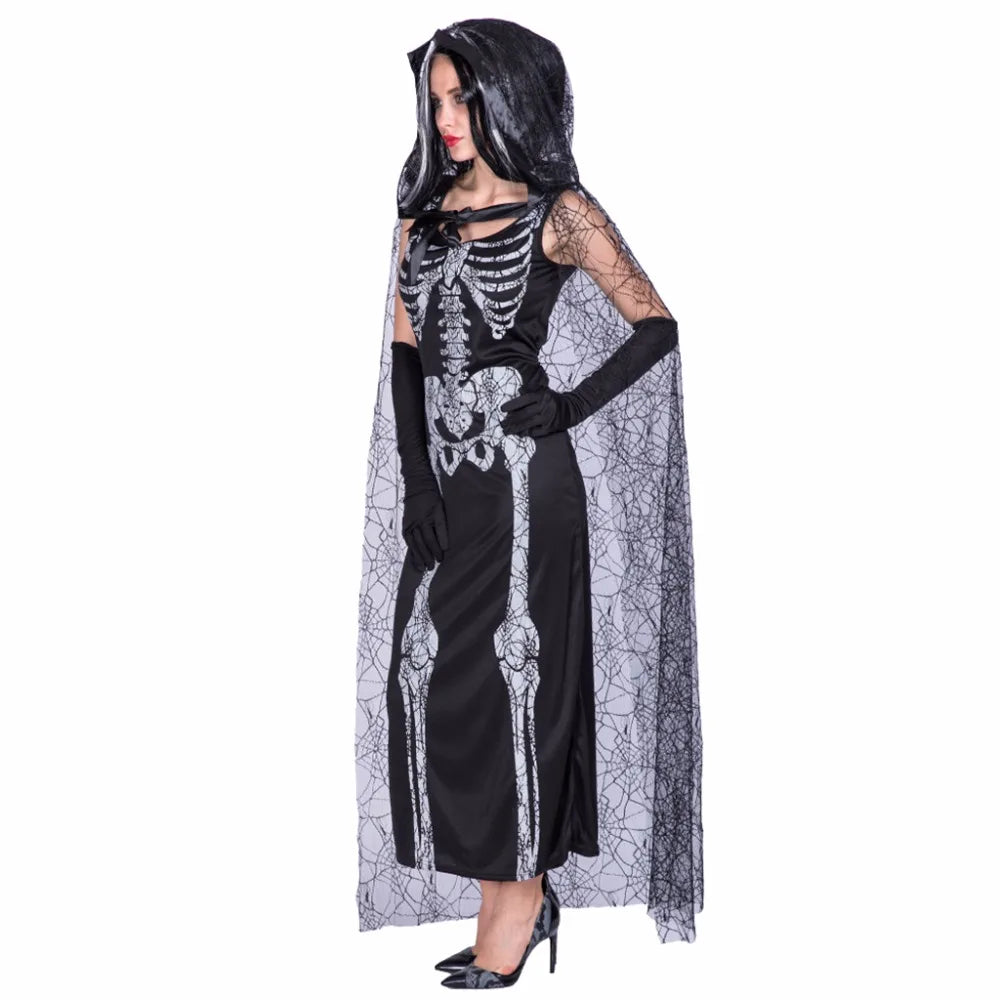 Women’s Spider Web Skeleton Halloween Costume