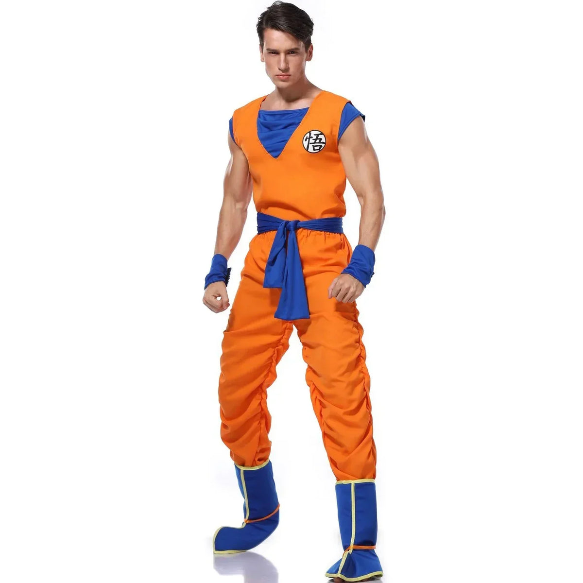 Orange Superhero Jumpsuit – Adult Cosplay Costume