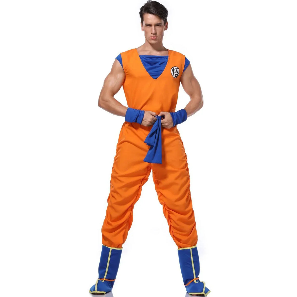 Orange Superhero Jumpsuit – Adult Cosplay Costume