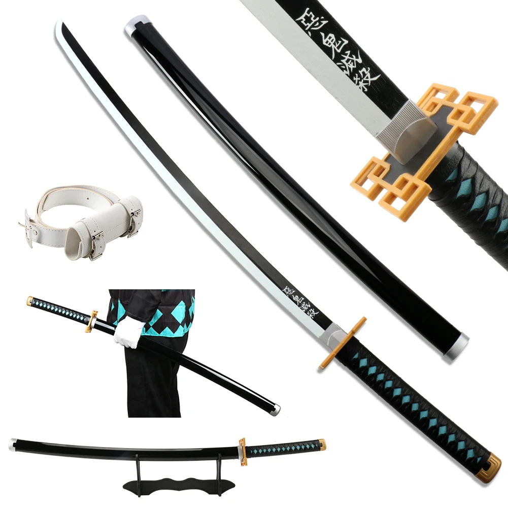 41-Inch Anime-Inspired Samurai Katana Cosplay Prop
