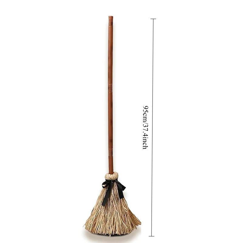 Floating Witch Broom with Hat
