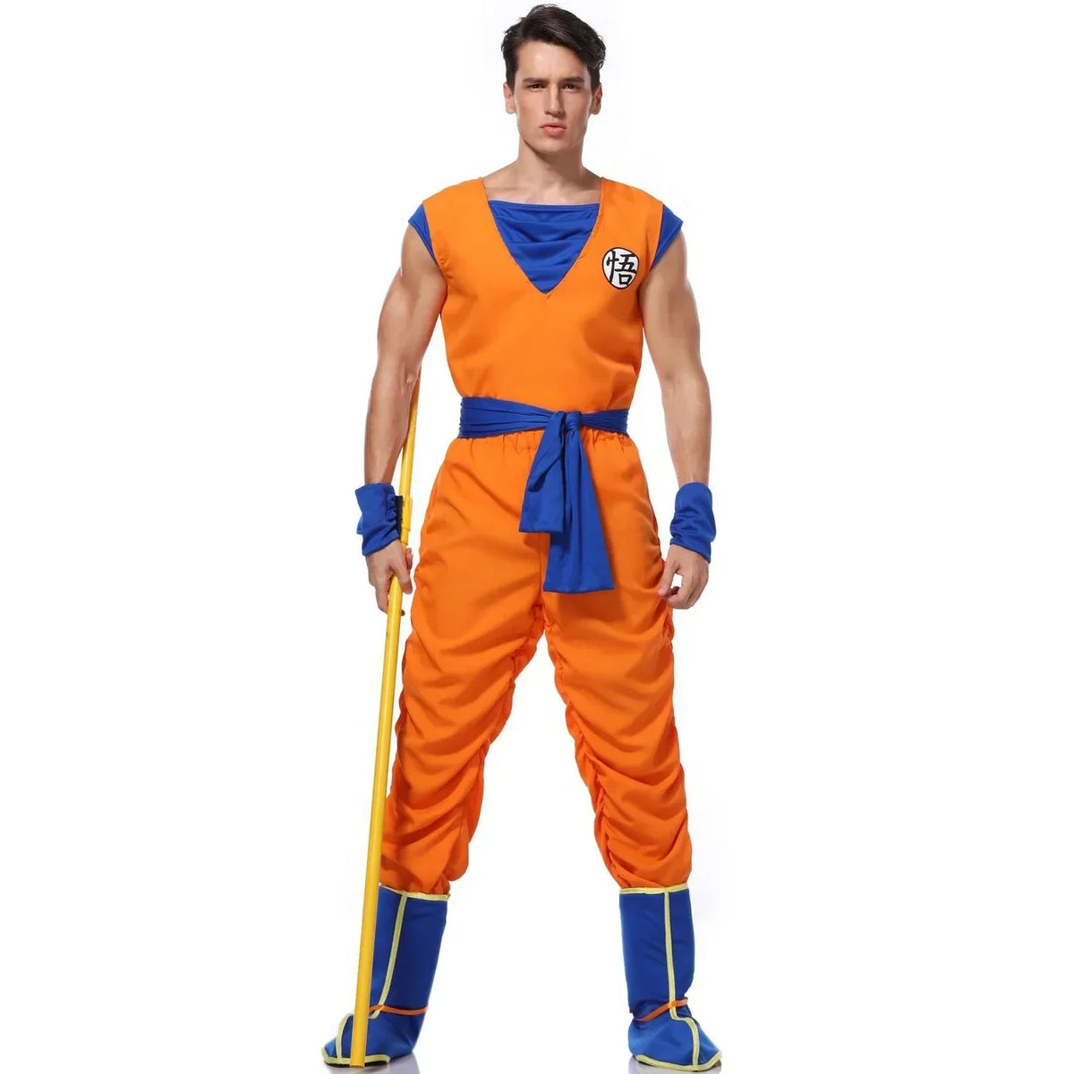 Orange Superhero Jumpsuit – Adult Cosplay Costume