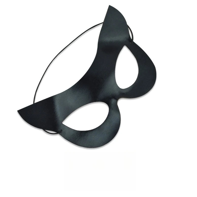 Halloween Costume Party Party Dress Up Props New Black Half Face Sexy Beauty Play Masks