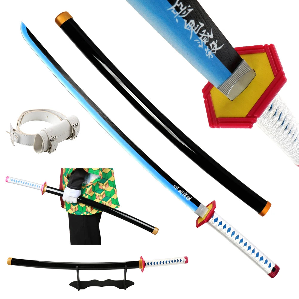 41-Inch Anime-Inspired Samurai Katana Cosplay Prop