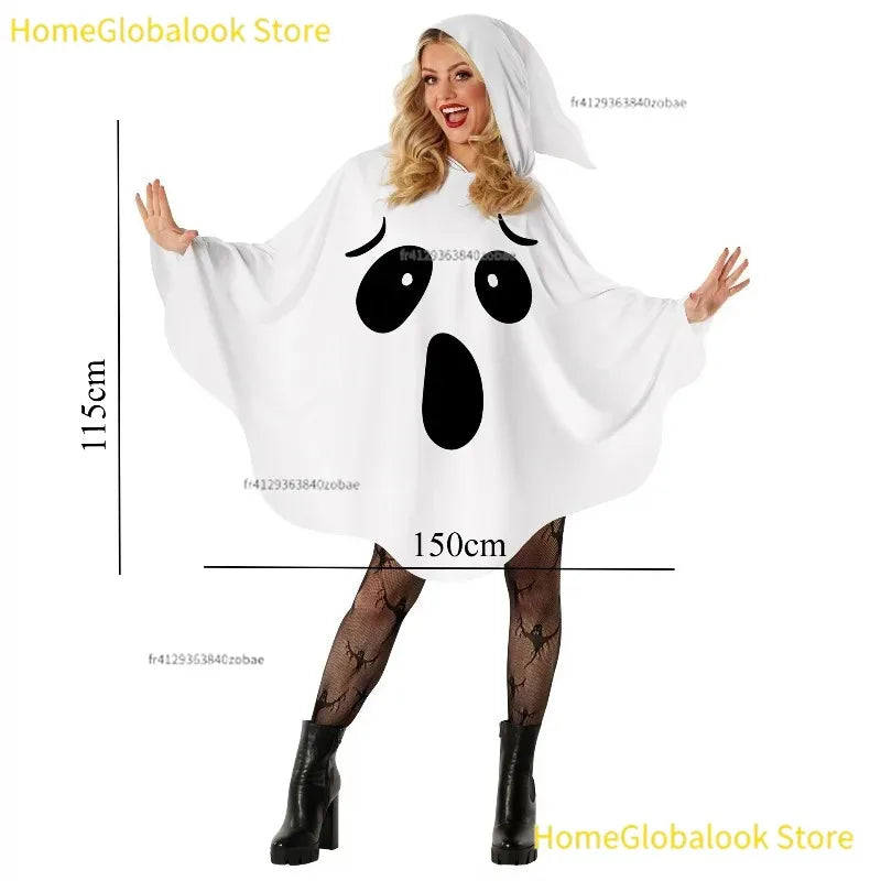 White Bat Witch Costume Set – Halloween Cosplay Outfit
