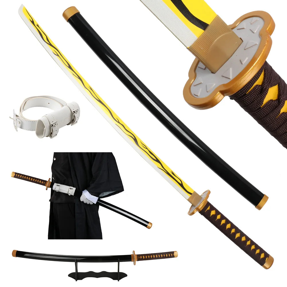41-Inch Anime-Inspired Samurai Katana Cosplay Prop