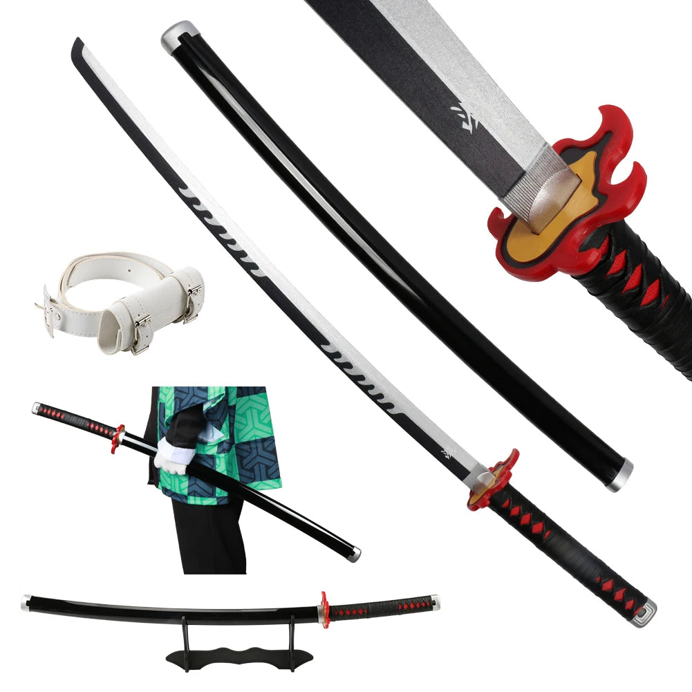 41-Inch Anime-Inspired Samurai Katana Cosplay Prop