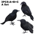 Realistic Black Crow Raven Halloween Decoration