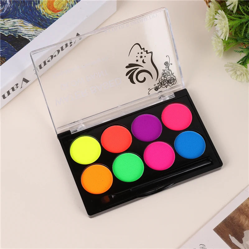 Oil painting body painting drama makeup