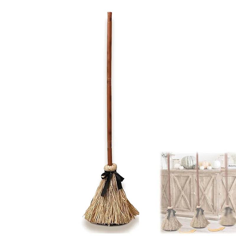 Floating Witch Broom with Hat