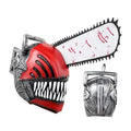 Horror Comics Chainsaw Man Latex Headset April Fool's Day Halloween Role Playing Mask Cosplay terror Headgear Mask Decor props