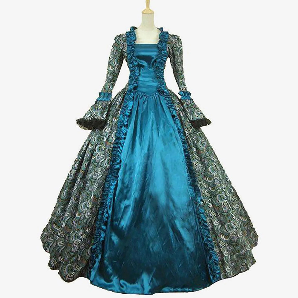 18th-Century Baroque Rococo Masquerade Gown