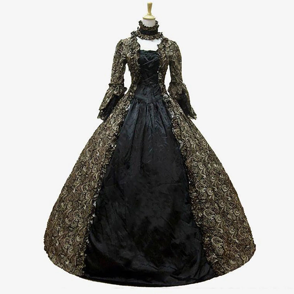 18th-Century Baroque Rococo Masquerade Gown