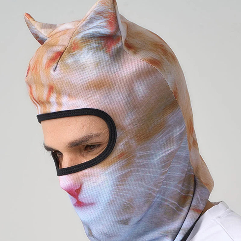 3D Cat Face Full-Coverage Balaclava