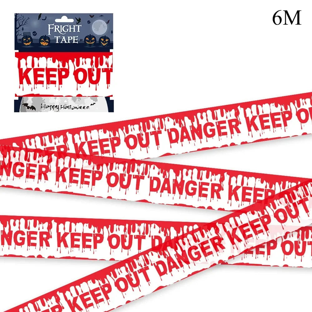 Party Decoration Warning Tape Scary Caution