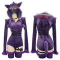 Women’s Purple Ghost Halloween Cosplay Costume Set