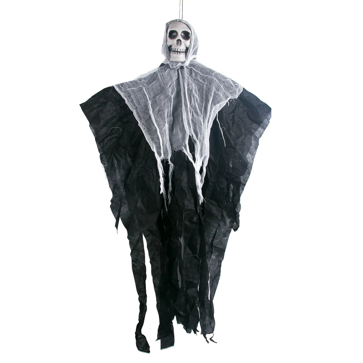 Hanging Skull Ghost Ornament Haunted House