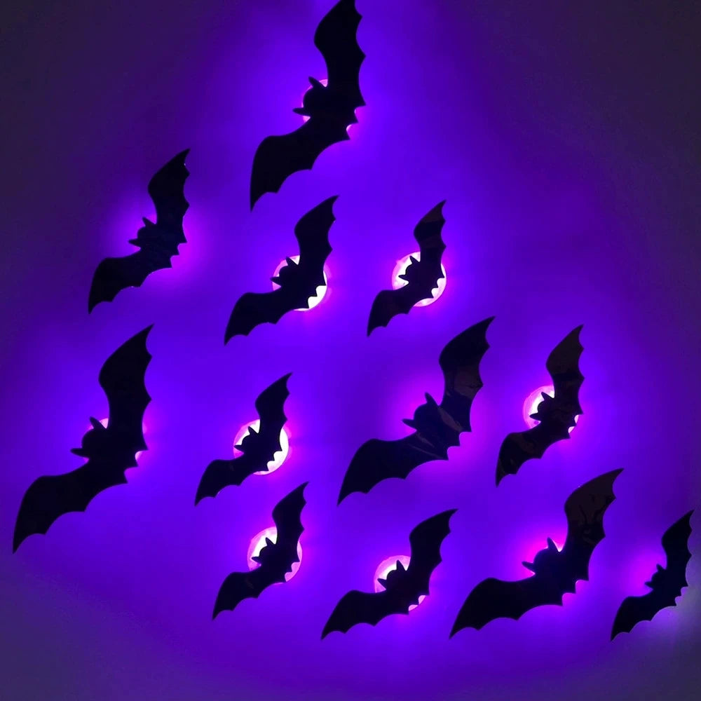 LED Night Light 3D Stereoscopic Bat Wall
