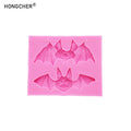 Halloween Bat Pendant Decoration Resin Crafts Drip Mould DIY Cake Dessert Decoration Fondant Chocolate Silicone Moulds