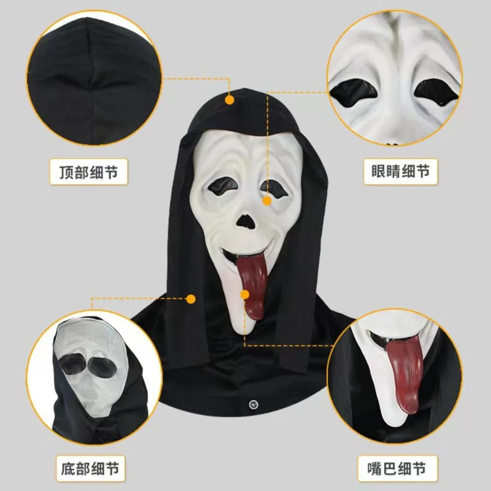 Screaming Skeleton Horror Halloween Mask