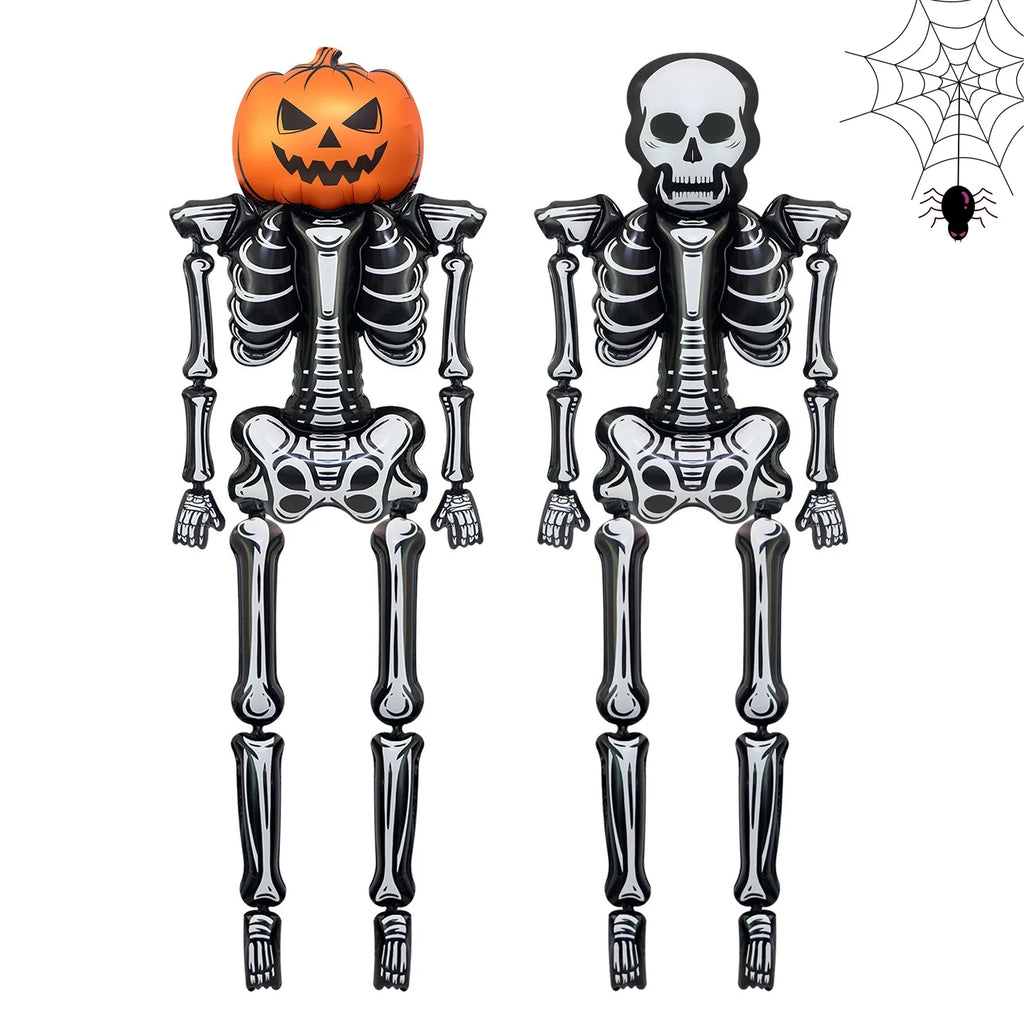 Halloween Skull Balloon, Giant Skeleton Foil Balloon, Halloween Skull Decoration, Halloween Decor, Horror Party for Day of the D