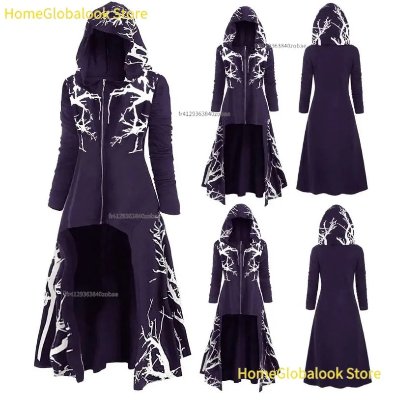 Medieval Hooded Cape Cloak – Unisex Halloween Costume