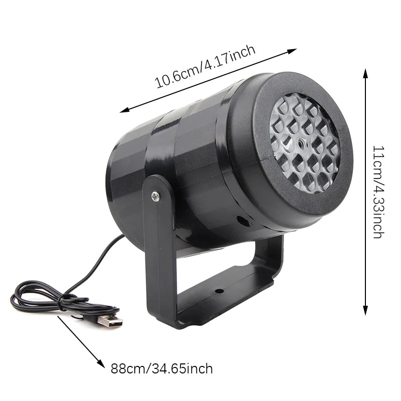 Halloween LED Pattern Projector Light, Rotatable Holiday Decor Lamp with Ghost Pumpkin Spider Images, Indoor Wall Ceiling Decora