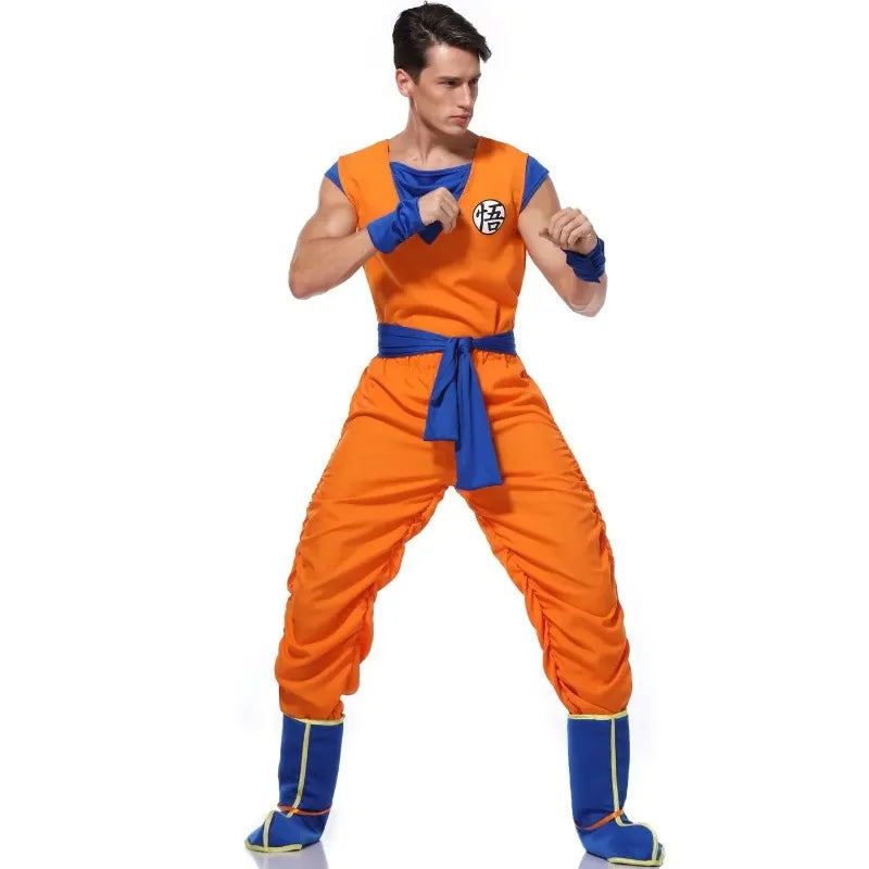 Orange Superhero Jumpsuit – Adult Cosplay Costume