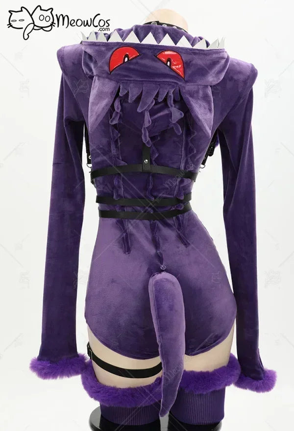 Women’s Purple Ghost Halloween Cosplay Costume Set