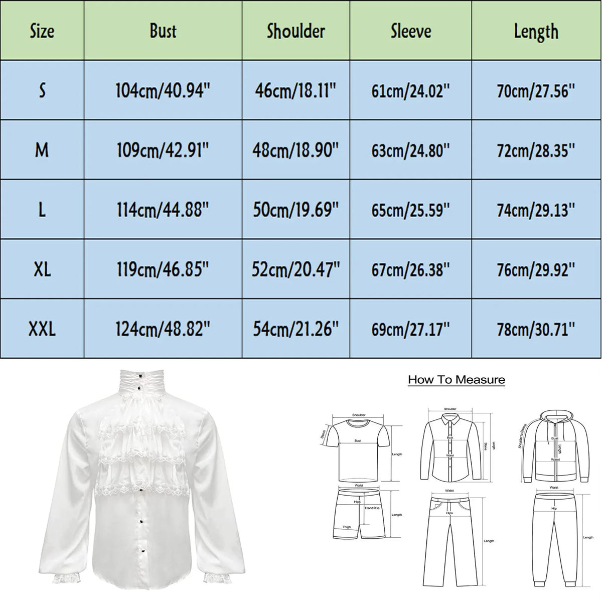 Men’s Medieval Renaissance Costume Shirt