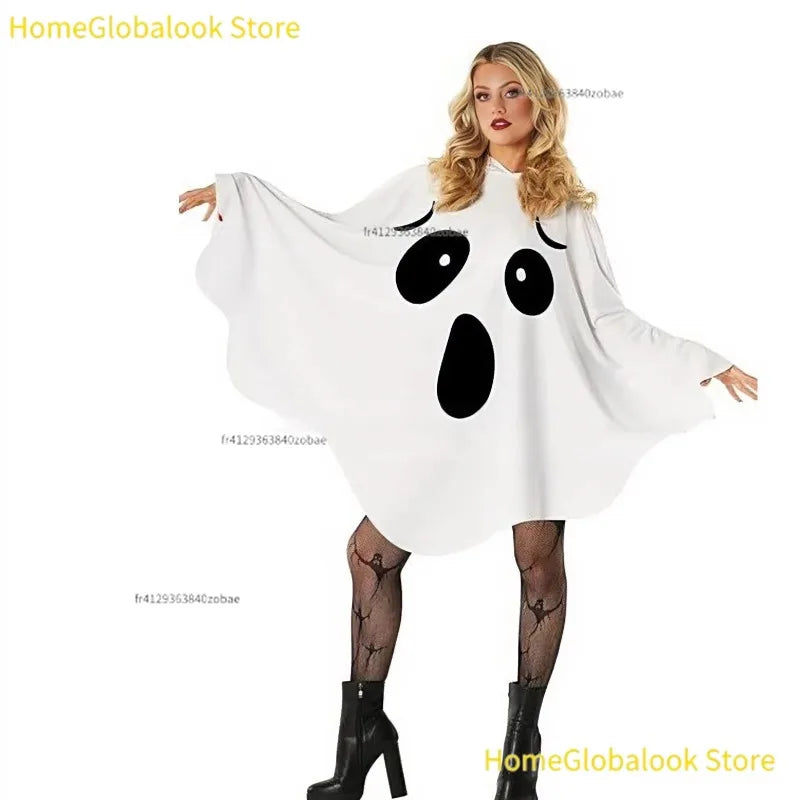 White Bat Witch Costume Set – Halloween Cosplay Outfit