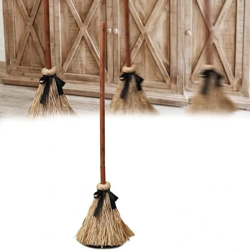 Halloween Floating Witch's Broom–haunted Dancing Broom Terror Atmosphere Festive Decorations Broom With Ghost Sounds Home Decor