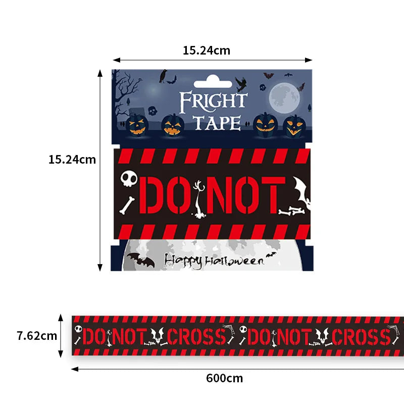 Party Decoration Warning Tape Scary Caution