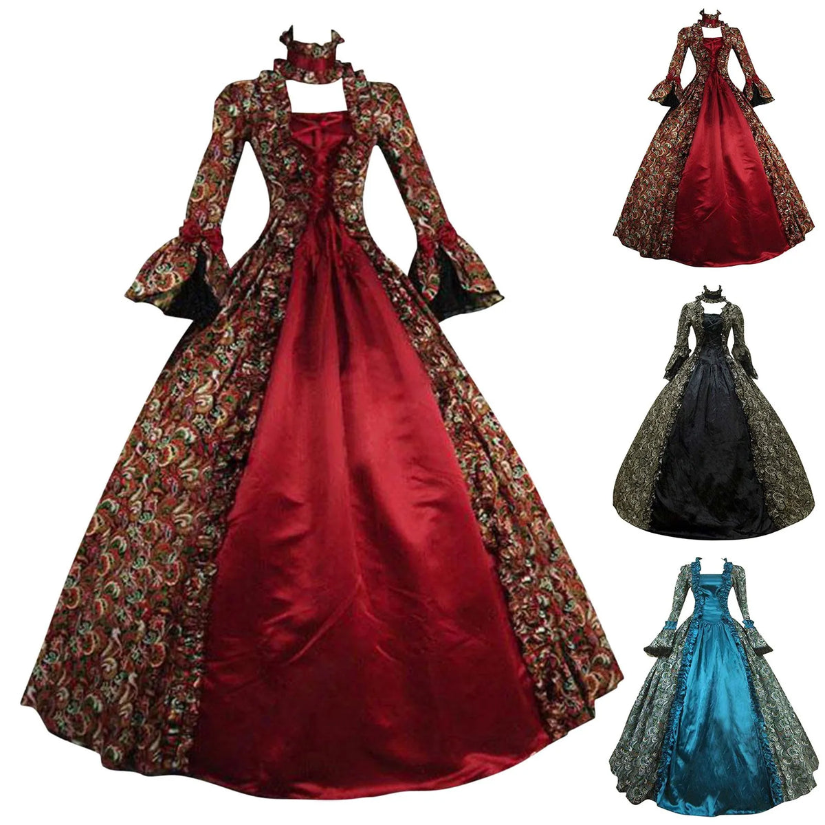 18th-Century Baroque Rococo Masquerade Gown