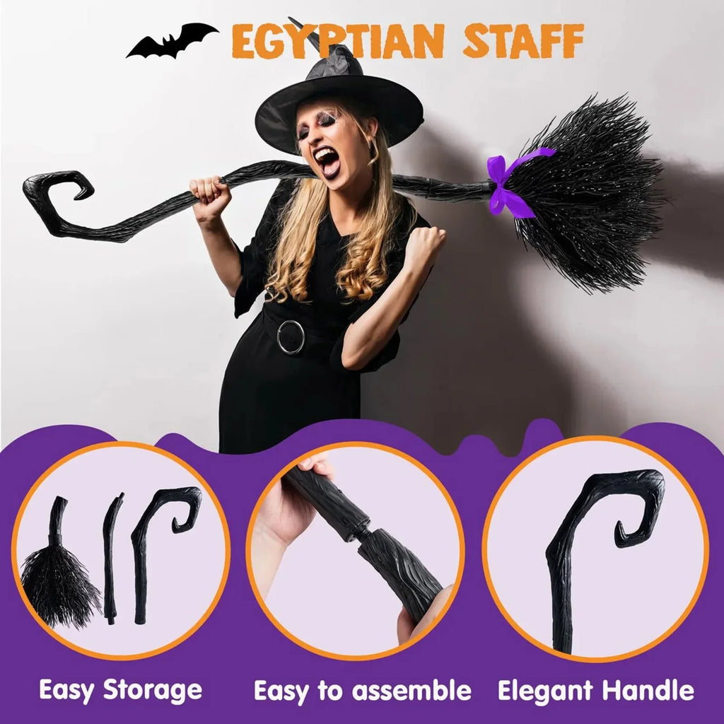 Magic Witch Broom Halloween Cosplay Prop