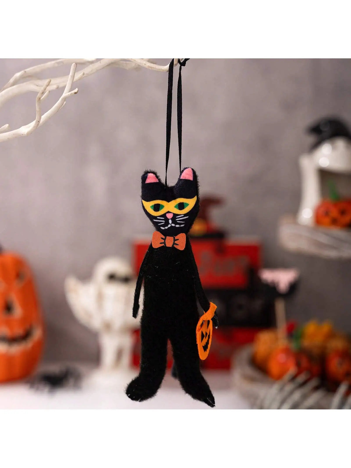 Halloween Hanging Pendant Pumpkin Black Cat Ghost Skull Horror Doll Ornament Outdoor Home Party Halloween Decoration