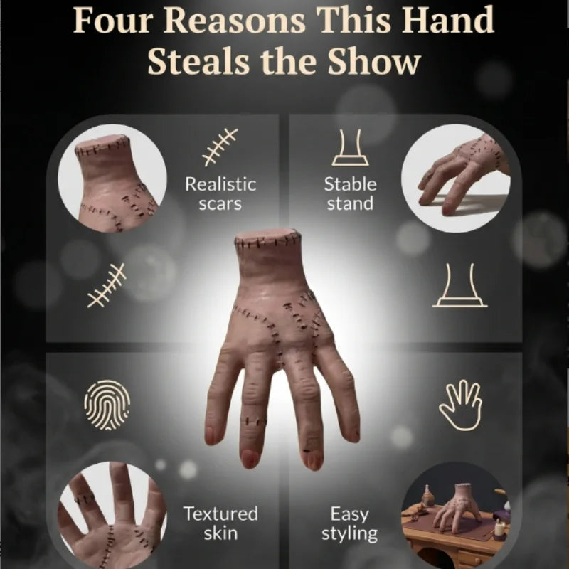 Halloween Horror Props Broken Hands Horror Wednesday Thing Hand Toy Figurine Home Decor Desktop Crafts Party Costume Prop