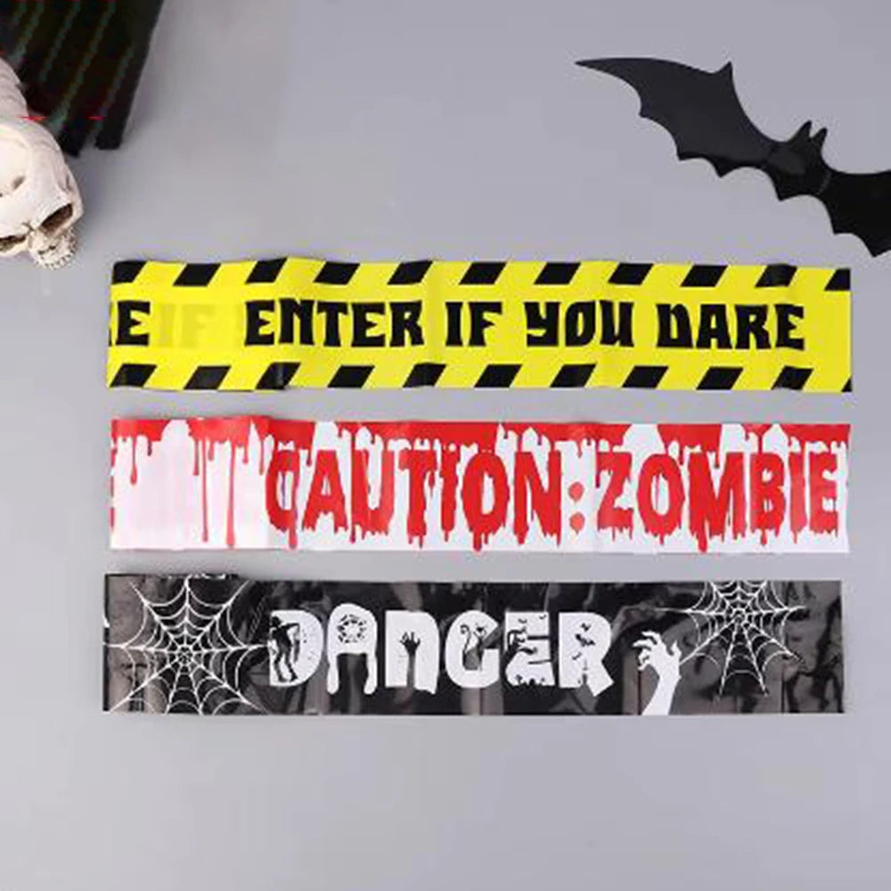 Party Decoration Warning Tape Scary Caution