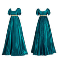 Victorian Empire-Waist Satin Cosplay Dress