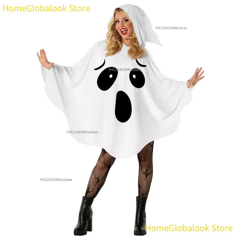 White Bat Witch Costume Set – Halloween Cosplay Outfit