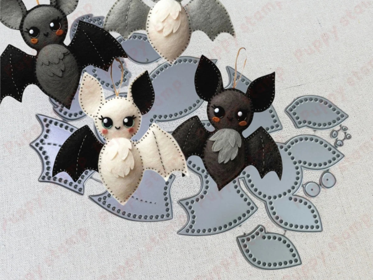 Halloween Felt Dies Metal Cutting Dies for DIY Making Card Scrapbook Embossed Paper Album Craft Supplies Template