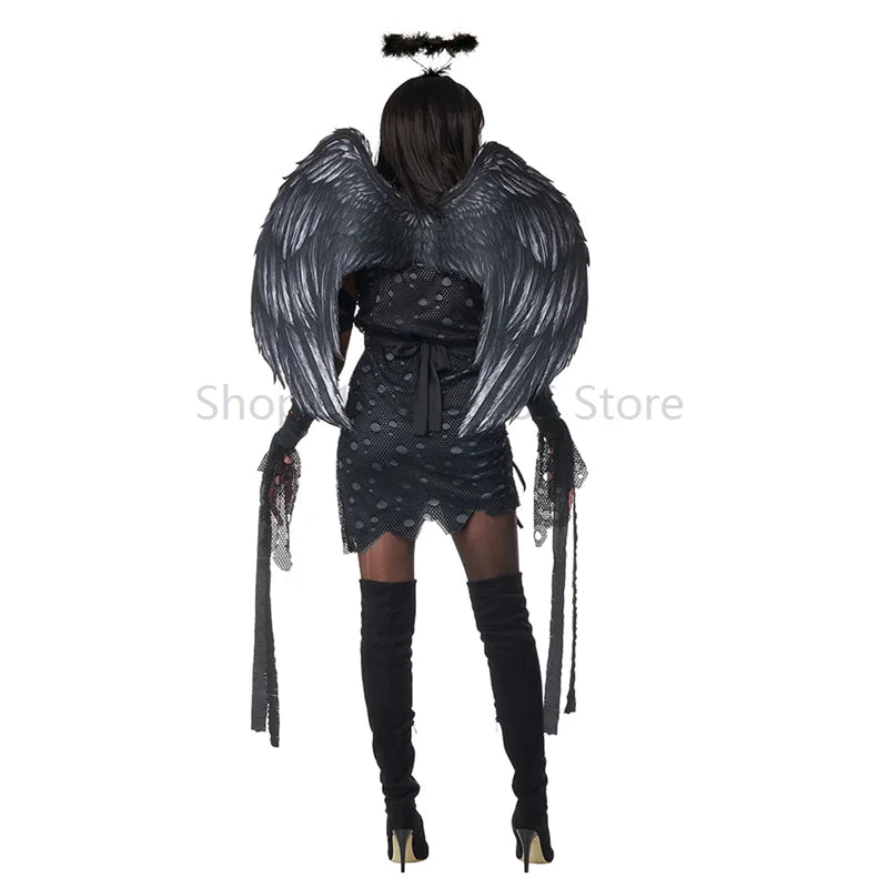 Dark Fallen Angel Halloween Cosplay Costume