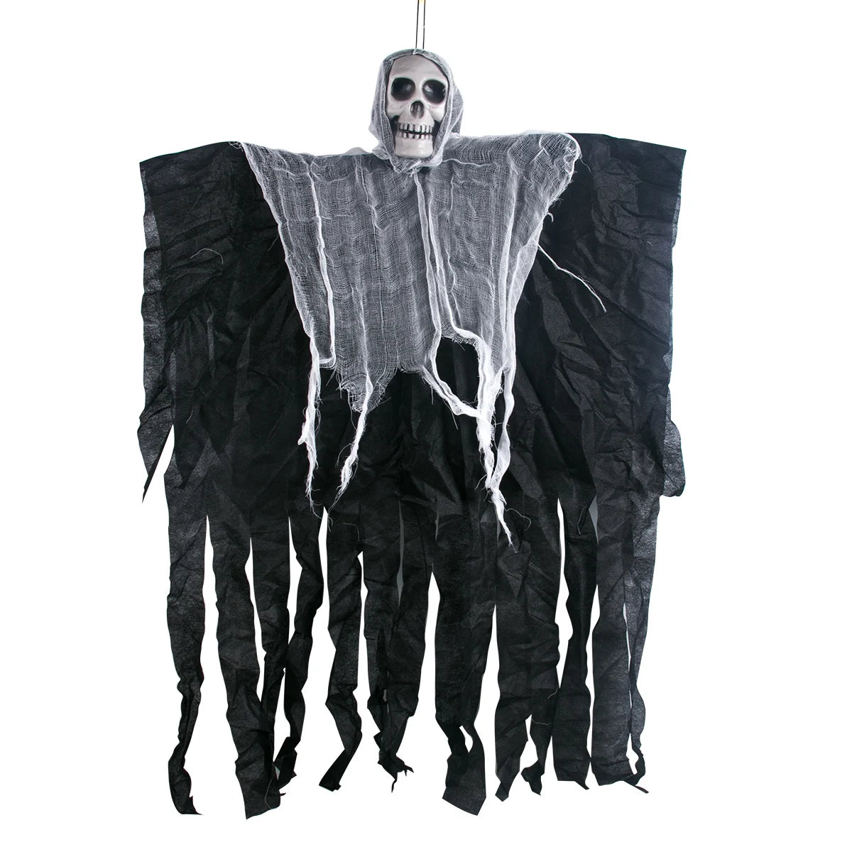 Hanging Skull Ghost Ornament Haunted House