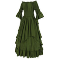 Medieval Renaissance Off-Shoulder Costume Dress