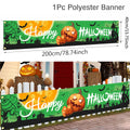 Halloween Banner Pumpkin Door Hanging Horror Halloween Hanging Banner For Home Decor Happy Halloween Ghost Festival Party Decor