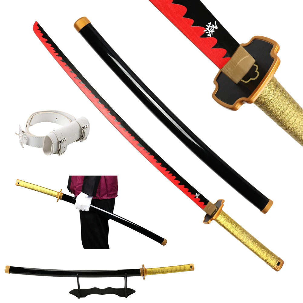 41-Inch Anime-Inspired Samurai Katana Cosplay Prop