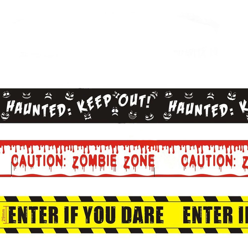 Party Decoration Warning Tape Scary Caution