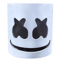Halloween Light Up Mask Full Face LED Neon Marshmallow Mask Headgear Luminous DJ Music Festival Props Cosplay Rave Party Mask